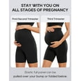 thumbnail image 7 of CRZ YOGA Womens Butterluxe Maternity Biker Shorts Pregnancy Yoga Workout Leggings 6", 7 of 7