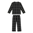 thumbnail image 5 of vdgthytj Kids Pajama Sets Sleepwear Casual Soft Plaid Long Sleeve Tops and Pants 2 Piece Outfits Loungewear, 5 of 8