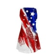 thumbnail image 4 of USSUMA Sleeveless Sundresses for Women 4th of July American Flag Midi Beach Party Dresses Knee Length Flowy A line Swing Sun Dresses Women's Summer Casual Round Neck Dress Wedding Guest, 4 of 4