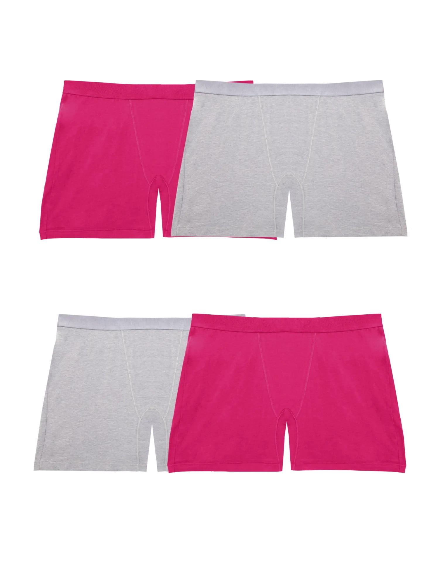 Fruit of the Loom Women's 360 Stretch Comfort Boxer Brief Underwear, 4-Pack