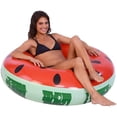 thumbnail image 2 of Bouée de Natation pour Adulte Bouée de Natation melon D\'eau Rouge Bouée de Natation Bouée d'Eau Matelas Pneumatique Jouet d'Eau Tapis Flottant pour Piscine, 2 of 6