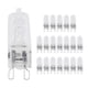 thumbnail image 1 of 20Pcs G9 Halogen Light Bulbs,40W Clear Halogen Lamps Dimmable,2800K, 1 of 5