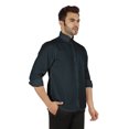 thumbnail image 3 of Bestman Formal Front Button Placket Solid Shirts For Mens Long Sleeve Regular Fit Shirt, 3 of 7