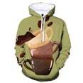thumbnail image 2 of Sudadera con capucha con estampado 3D de taza de café para hombre, sudadera con capucha de gran tamaño con gráficos, nuevo diseño, sudadera transpirable, abrigo de manga larga, 2 of 4