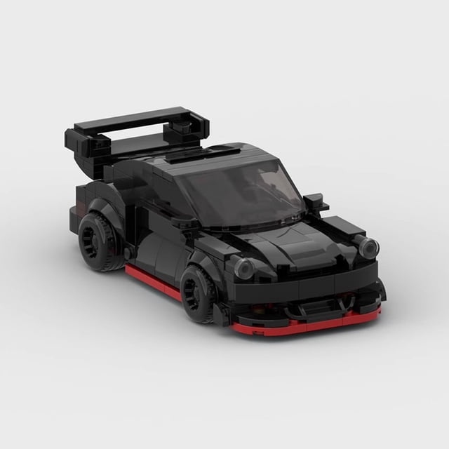 MOC Porsche 911 RWB Widebody - 317pcs Bloques de construcción Conjunto de coches deportivos, juguete de ladrillos personalizados para la pantalla decorativa y el regalo de vacaciones