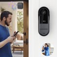 thumbnail image 2 of Aodebiao Smart Video Doorbell, 1080p HD Wireless WiFi Security Camera, Two-Way Audio, Night Vision, IP65 Waterproof, Cloud Storage, Easy Install, Compatible with Alexa & Google Home, 2 of 8