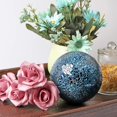 thumbnail image 5 of 6 Pieces 2.4 Inch Mosaic Sphere Balls Decorative Glass Balls Decorative Orbs Table Centerpiece Balls Round Glass Ball Bowl Filler for Bowls Vases Dining Coffee Table Decor (Blue), 5 of 6
