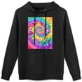 thumbnail image 1 of Sudadera con capucha y estampado de animales de dibujos animados estilo tie-dye, 52% algodón, 48% poliéster, para hombre y mujer, 1 of 5