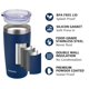 thumbnail image 2 of SUNWILL Vaso con tapa de 20 oz, vaso de viaje de doble pared aislado al vacío de acero inoxidable, taza de café aislada duradera, azul marino con recubrimiento en polvo, taza térmica con tapa deslizan, 2 of 5