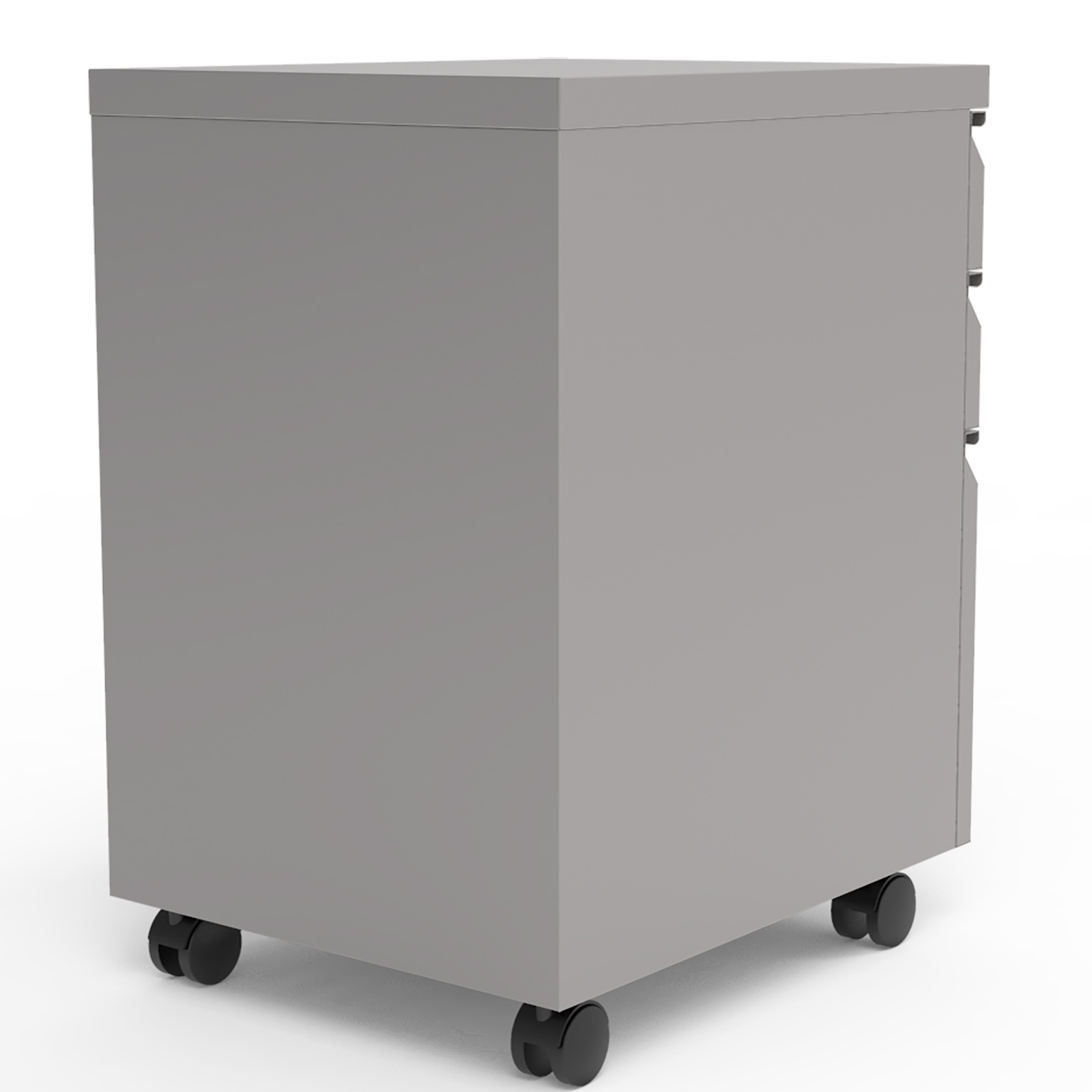 Furniture of America Johns Metal Lockable File Cabinet, Silver