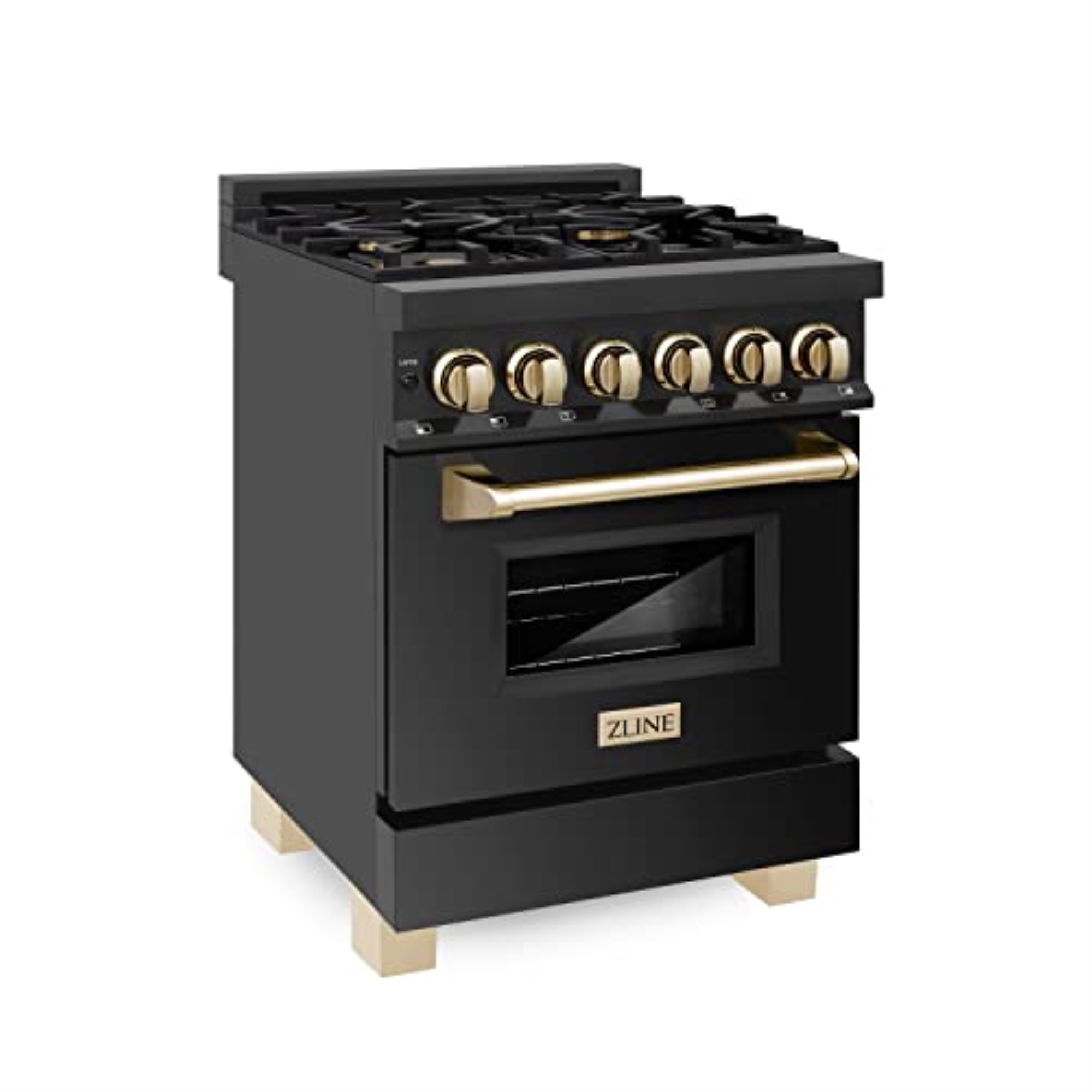 ZLINE Autograph Edition 24" 2.8 cu. ft. Dual Fuel Range with Gas Stove and Electric Oven in