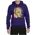 thumbnail image 3 of Neon Lab Dog Lover Shirt | Labrador Dogs Speak To Those Who Listen | Dean Russo Art Animal Lover Unisex Hoodie Sweatshirt, Purple, Large, 3 of 6
