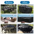 thumbnail image 6 of YEERSWAG Patio Furniture Cover 78"x64"x31", Waterproof Outdoor Table & Sofa Set Cover Fits Outdoor Dining Sets, Heavy Duty 420D Oxford Fabric Windproof UV Resistant, 6 of 9
