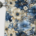 thumbnail image 2 of Designart "Blue White Ranunculus Charm II" Floral Blackout Curtain Single Panel, 2 of 4