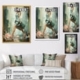 thumbnail image 4 of Designart "Glamorous Painting of Woman's Heels in Green and Pink" Fashion Canvas Wall Art - Glam Green Woman Bedroom Canvas Wall Art, 4 of 6