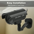 2024 Bullet Dummy Fake Surveillance Camera Flashing LED Fake Security Camera for Indoor