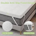 thumbnail image 5 of 4 Inch Twin XL Cooling Gel Memory Foam Mattress Topper with Washable Cover, 5 of 7