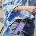 thumbnail image 3 of for Samsung Galaxy A13 4G Case, Card Holder Wallet Case, Ring Holder Stand, Wrist Hand Strap, PU Leather Anti-Scratch Shockproof Protective Flip Phone Cover for Samsung Galaxy A13 4G Case, Purple, 3 of 7