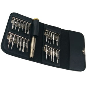 LOLIPPYY 25 Pcs Visser Driver pour les verres en métal noir tournevis multifonctionnel ensemble pour les réparations retour à l'école