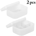 thumbnail image 2 of 2PCS Makeup Storage Bin Plastic Cosmetics Storage Box Makeup Organizer with Lid, 2 of 10