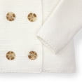 thumbnail image 3 of Hope & Henry Layette White Baby Sweater, 3 of 3