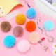 thumbnail image 2 of Juego de 30 llaveros con pompones de piel sintética para hacer tú mismo, accesorios para bolsos., 2 of 5