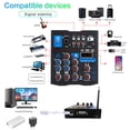 thumbnail image 3 of Lyrlody Mic Professional Audio Mixer, 3 Channel Sound Board Console System with XLR Line Inputs, Reverb Effects & LCD Display for DJs, Karaoke, Live Performances, 3 of 7