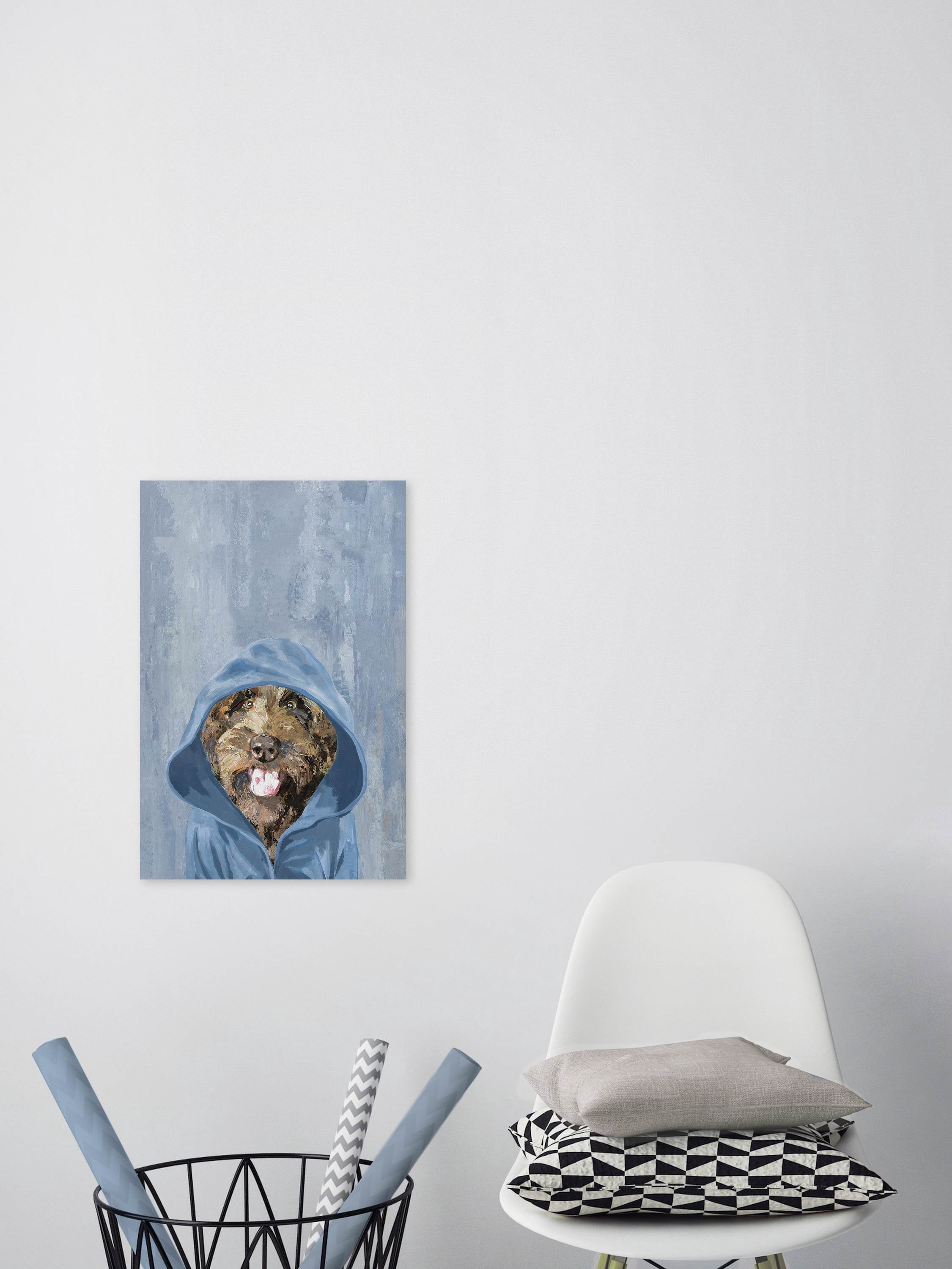 Marmont Hill "Winter Pup" Painting Print on Wrapped Canvas
