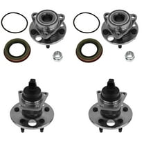 TRQ Front & Rear Wheel Hub & Bearing Kit Set of 4 for Buick Chevy Olds Pontiac BHA53655 Fits select: 1992-2005 CHEVROLET CAVALIER, 1995-2005 PONTIAC SUNFIRE