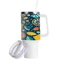 thumbnail image 2 of Gobelet Citron 40 oz avec Poignée, Gobelet en Acier Inoxydable à Double Paroi avec Paille, Tasse de Voyage Isolée250, 2 of 7