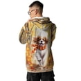 thumbnail image 5 of Welcome Fall Cavalier King Charles Spaniel Strolling Through Autumn Maple Forest All Over Print 3D Hoodie Unisex Merch Hoodies Dog Lover Gifts - 12012, 5 of 6