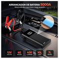 thumbnail image 2 of Arrancador De Batería Portátil Para Coche 8 Cilindros 5000a Lab.G, Negro, 2 of 5