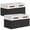Black, variant on ENLOY Fabric Cube Storage Organizer Bins, 13x13 inch - 4 Pack Foldable Storage Cube Bins for Shelves, Large Capacity Storage Boxes with Leather Handle