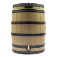 thumbnail image 2 of Good Ideas Rain Wizard 40-Gallon Rain Barrel - Darkened Ribs - Khaki, 2 of 5