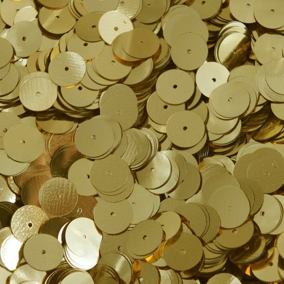 Rich Egyptian Gold Sequins 10mm Shiny Metallic Made in USA