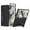 Carbon Fiber Pattern, variant on Dteck for Samsung Galaxy Z Fold 6 Case with Built-in Screen Protector, Adjustable Kickstand Slim Fit PU Leather Phone Cover for Smsung Z Fold6 5G,Titanium