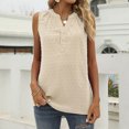 thumbnail image 2 of Tops casuales sexys sin mangas con cuello en V de verano para mujer, camisetas sin mangas con estampado regular Fridja  gh7010, 2 of 9