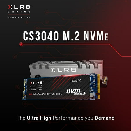 PNY - XLR8 CS3040 4TB M.2 NVMe PCle Gen 4 x4 Internal Solid State Drive