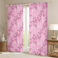 thumbnail image 2 of Manfei Princess Butterfly Black Out Curtains, Flower Floral Print Curtains Pack of 2 (42x63 Each), Teen Kid Girl Female Adult Bedroom Curtains, Curtains and Drapes Decor, 2 of 6