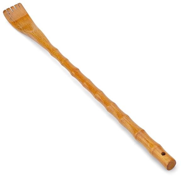 Wooden Back Scratcher for Adults,Long Handle Backscratcher for Itching Relief,Yellow