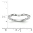 thumbnail image 6 of Solid 14k White Gold Engagement Lab Grown Diamond Wedding Band Ring Size 6 (.23 cttw.), 6 of 7