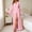 Pink, variant on DuoJiaJ Lace Trim Kimono Robe Sheer Cover Up Lingerie Nightgown With Tie Belt For Boudoir Sleepwear Womens Sleepwear Beige L