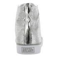 thumbnail image 5 of Gotta Flurt Girl's Disco II Hi Top Silver Sequin Dance Sneaker, 5 of 7