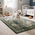 thumbnail image 3 of Homore Traditional Pattern Mystic Medallion Area Rug, 2' x 3', Green, 3 of 8