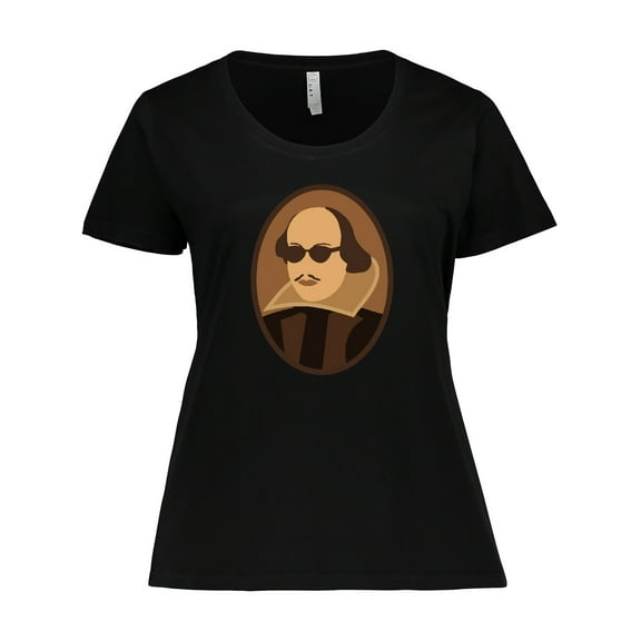 Inktastic Funny Rockin' Shakespeare Women's Plus Size T-Shirt
