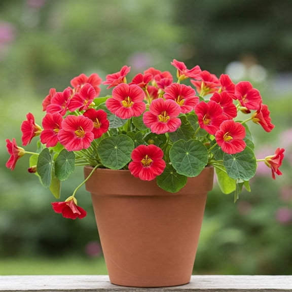 Mr Fothergill's Nasturtium Rose Oh Sow Simple Flower Seed Easy to Grow