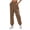 Khaki, variant on QASIEATN Solid Color Sweatpants for Women Fashion Casual High Waist Sports Trousers Women's Joggers