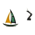 thumbnail image 1 of Escultura De Velero De Hierro, Adorno De Mesa, Colección De Decoración Feng Shui, Figura Decorativa, Estatuas De Pensadores, Estatua De Escalera, Figura Abstracta De Resina, Artesanía Para, 1 of 8
