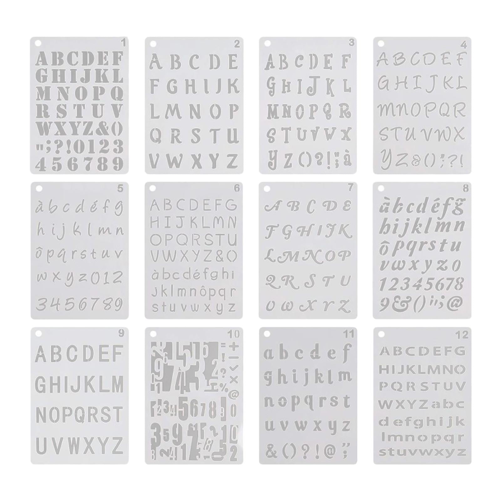 Pochoir Lettre Alphabet à Imprimer Pochoir Lettre Alphabet 40 Pièces 80  Dessins Pochoir à Lettres Pochoir Alphabet Nombres Pochoir De L'alphabet à  Imprimer, image size:1600x1600