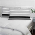 thumbnail image 4 of Black Stripe Queen Size Pillow Cover, Pillowcase Protectors with Zipper, Breathable Decorative Throw Pillow Case Cover, Modern Rustic Horizontal Black Striped Pillow Shams for Couch Sofa 20x30Inch, 4 of 8